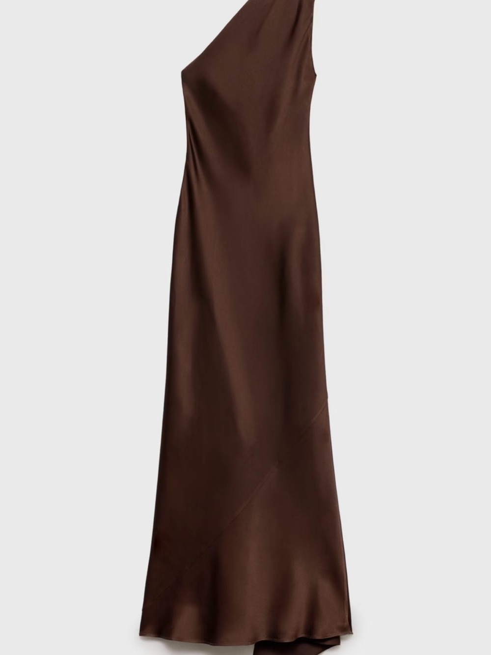 Mango Capsule One-Shoulder Satin Maxi Dress with Neck Scarf - Picture 6 of 9